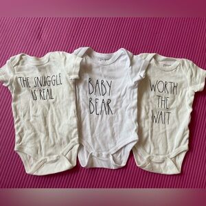 🧸 Rae Dunn Onesie (3) 3-6 month